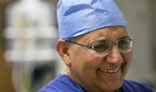 Dr. Arvind Ahuja in surgery